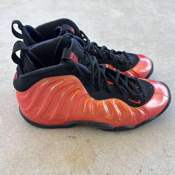 Nike Sneakers Air Foamposite One Youth Size 5.5 Red Habanero - Picture 8 of 14